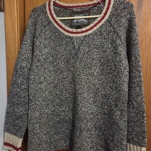 Cozy Black and Cream Women's Sweater